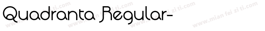 Quadranta Regular字体转换